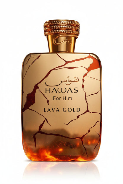 Hawas Lava Gold Perfume 100ml EDP Rasasi