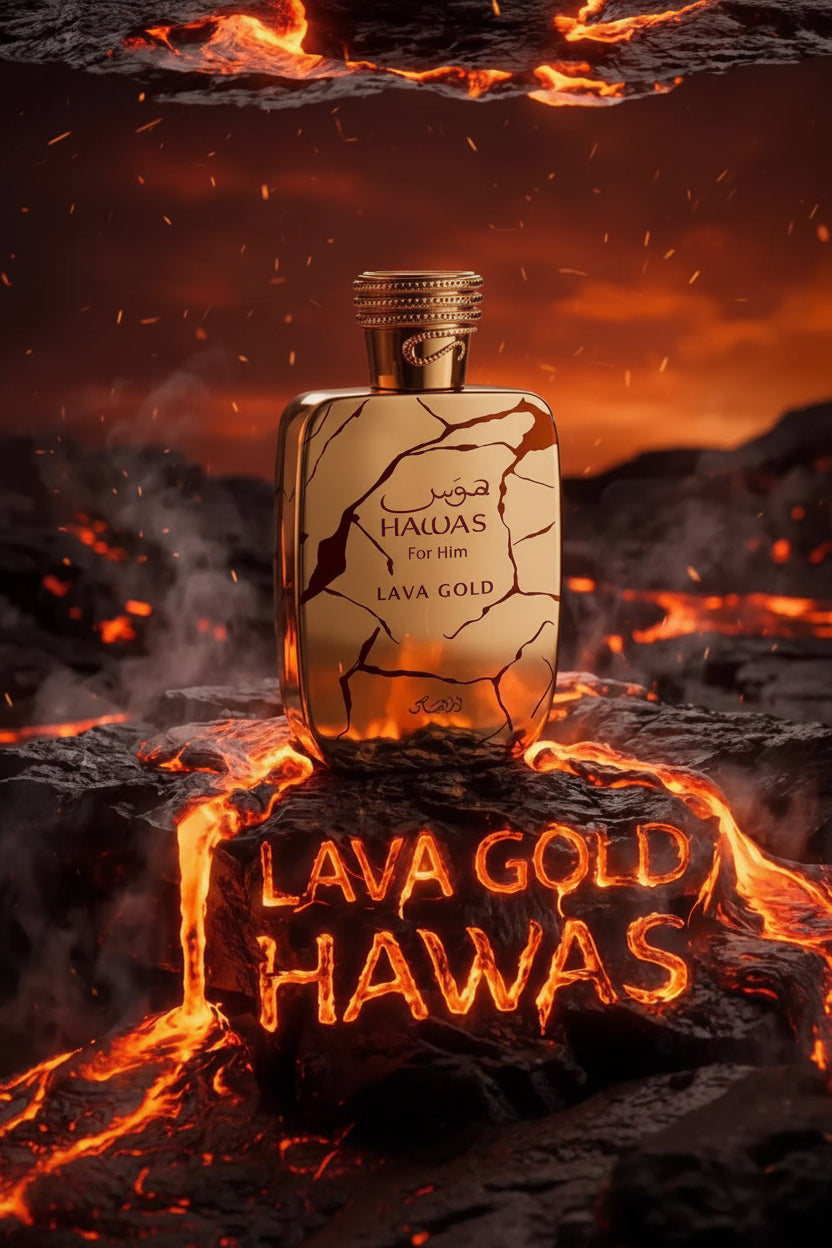 Hawas Lava Gold Perfume 100ml EDP Rasasi